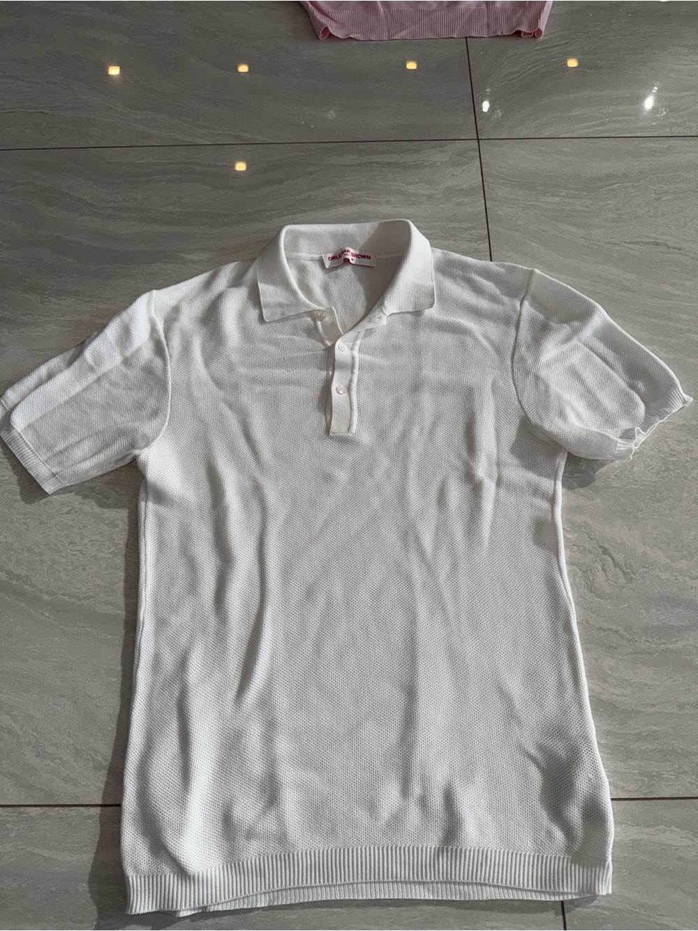 Orlebar Brown White Men’s Short-Sleeve Polo